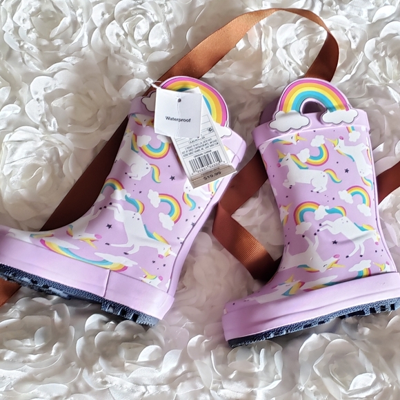 cat and jack unicorn rain boots